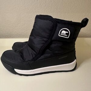 Sorel Kids Black and White Winter Boots